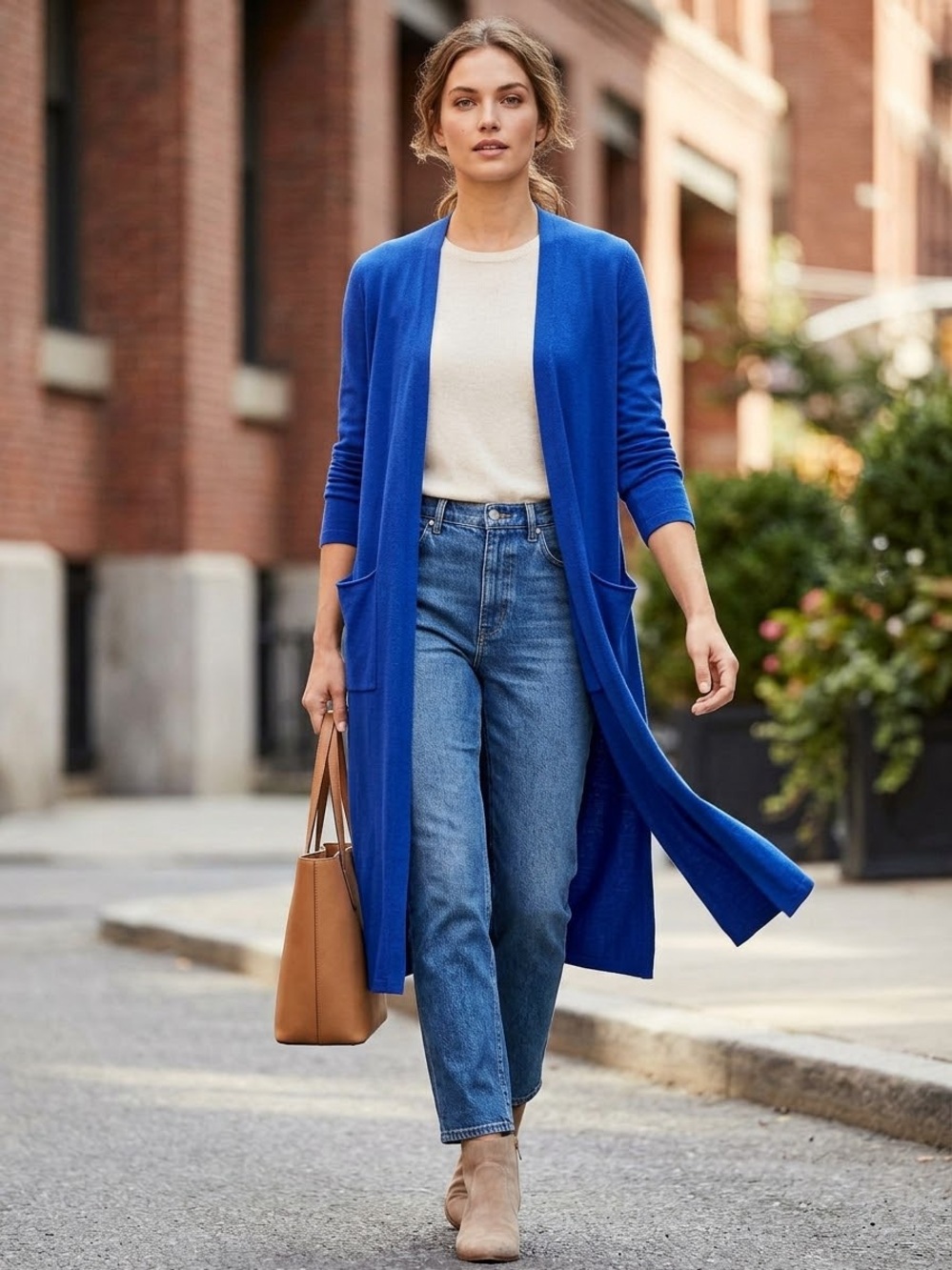 LuLaRoe Royal Blue Long Open-Front Cardigan